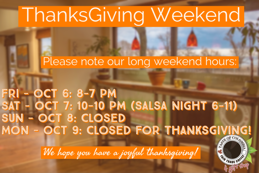 Thanksgiving Weekend Hours