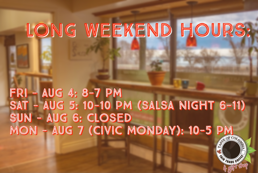 Long Weekend Hours: Civic Holiday