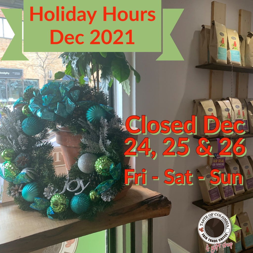 Holiday Hours 2021