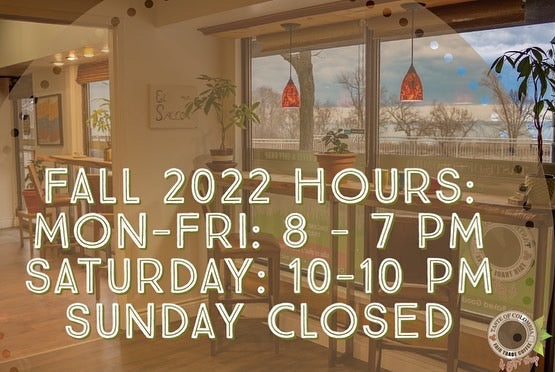 Fall 2022 Hours:
