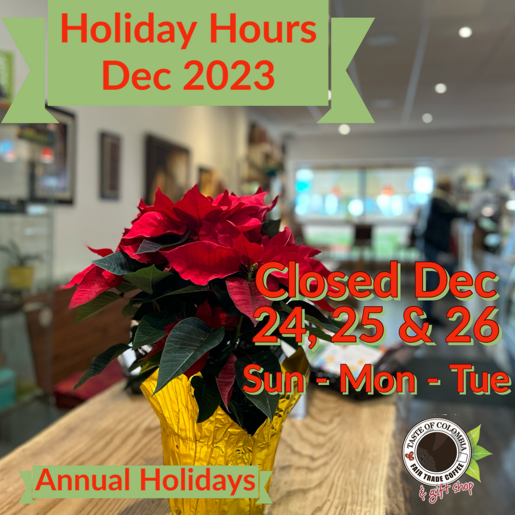 Holiday Closure Dec 24, 25 26, 2023