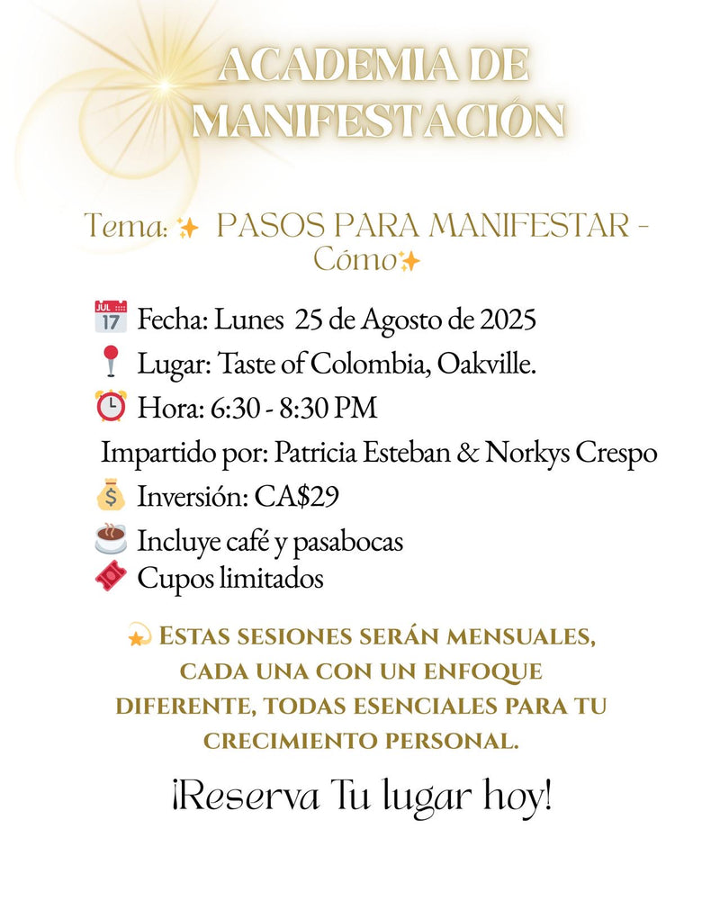 Academia de Manifestacion - Taller Mensual